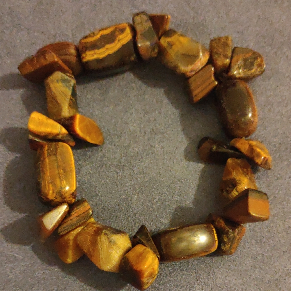Tiger Eye Men's Bracelet 8"